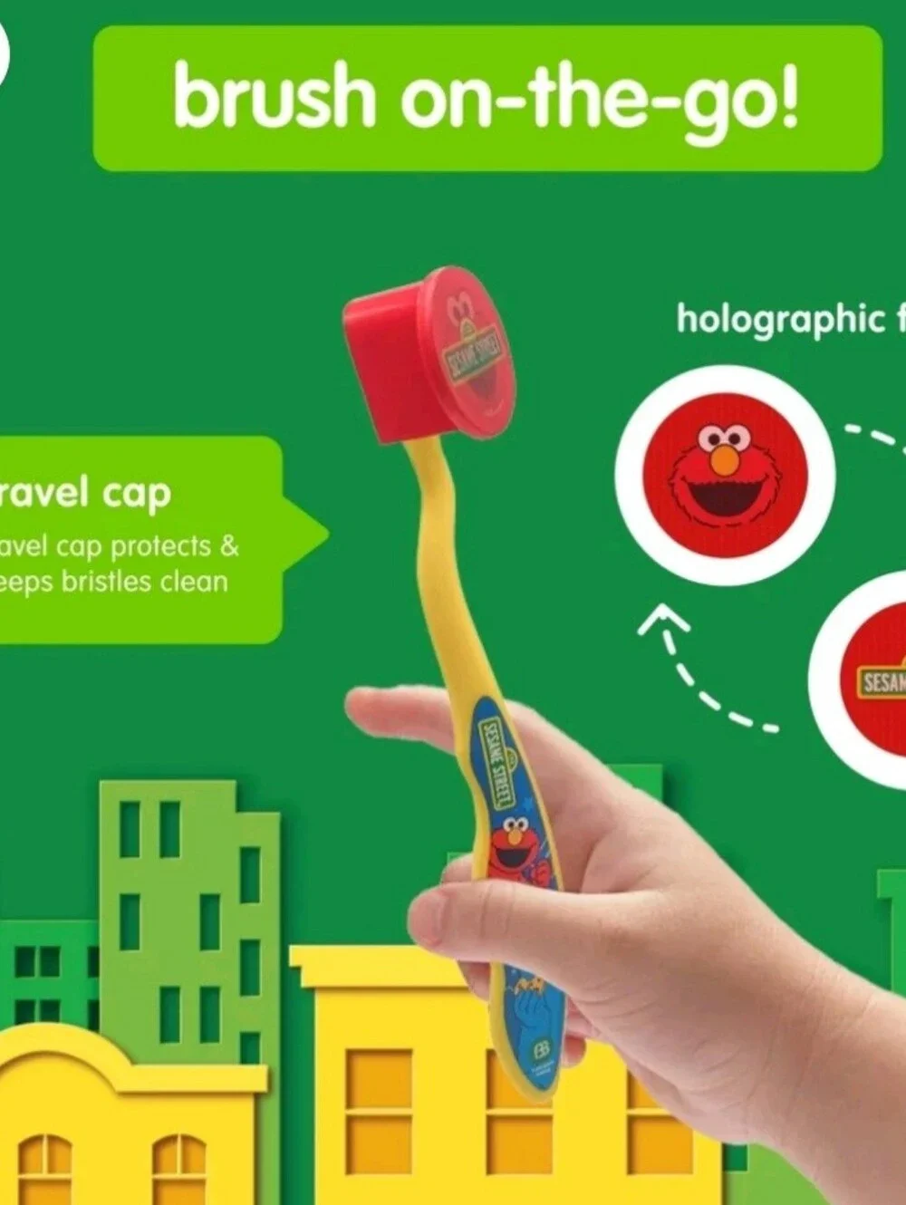 2 Sesame Street Kids Toothbrush Set